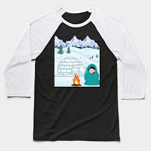 Feeling cold in winter Baseball T-Shirt